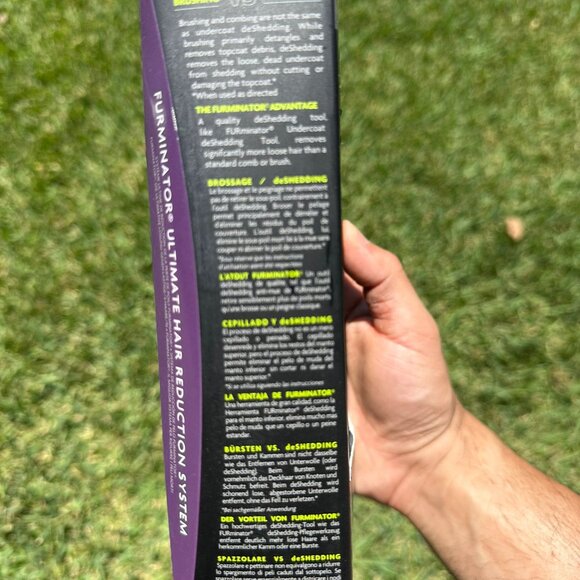 FURminator deShedding Tool For Medium/Large Cats, Short Hair, Removes Loose - Picture 9 of 11